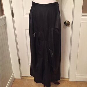 NOBU NAKANO SKIRT MAXI BLACK SHIMMER TUCKS Size M